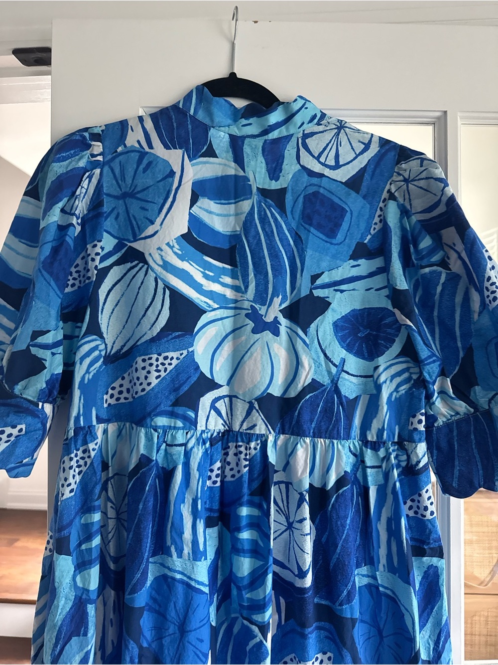 Anthropologie Farm Rio Short-Sleeve Printed Midi Shirt Dress - Picture 8 of 8